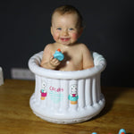 Easy Pack : Inflatable Small Cupcake Babies Bath for babies from birth up to 1 year + inflator + duck My Store