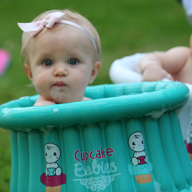 Baby Travel Bathtub | Baby Portable Tub | Cupcake Babies