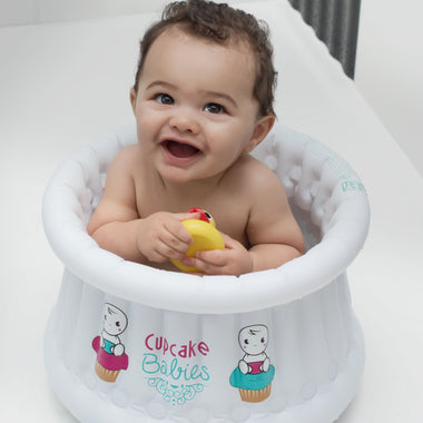 Basic Pack : Inflatable Small Cupcake Babies Bath for babies from birth up to 1 year My Store