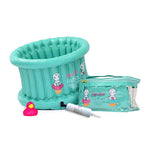 Easy Pack : Inflatable Small Cupcake Babies Bath for babies from birth up to 1 year + inflator + duck My Store